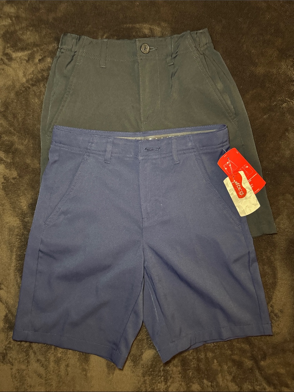 bcg Boys' Two-Pack Navy and Charcoal Shorts